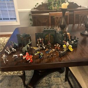 Medieval Papo Castle set with people soldiers horses